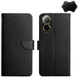 For Realme C67 4G Genuine Leather Fingerprint-proof Flip Phone Case(Black) - free shipping - PMC TechLife - Order now!