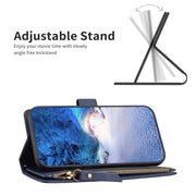 For Google Pixel 7 9 Card Slots Zipper Wallet Leather Flip Phone Case(Blue)