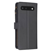 For Google Pixel 7 9 Card Slots Zipper Wallet Leather Flip Phone Case(Black)