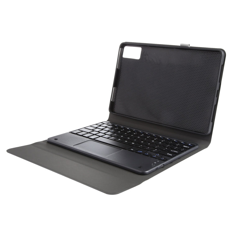 For Xiaomi Redmi Pad SE Ultra-thin Bluetooth Keyboard Leather Case with Touchpad(Black)