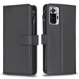 For Xiaomi Redmi Note 10 Pro 9 Card Slots Zipper Wallet Leather Flip Phone Case(Black) - Xiaomi Cases by PMC TechLife | Online Shopping South Africa | PMC TechLife | Buy Now Pay Later Mobicred