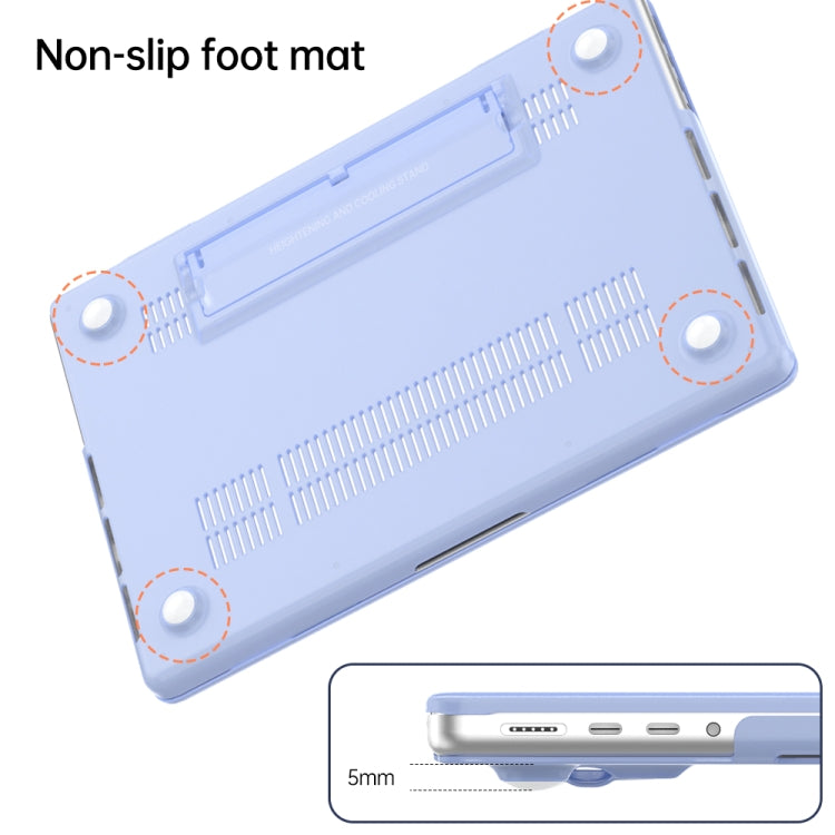 For Macbook Pro 14 A2918/A2992/A2779 Frosted Translucent Laptop Protective Case(Black)