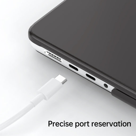 For Macbook Pro 14 A2918/A2992/A2779 Frosted Translucent Laptop Protective Case(Black)