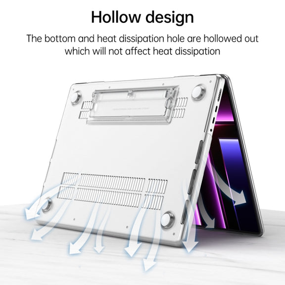 For Macbook Air 13 A1932/A2179/A2337 Frosted Translucent Laptop Protective Case(Blue)
