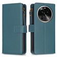 For OPPO Find X6 Pro 9 Card Slots Zipper Wallet Leather Flip Phone Case(Green) - OPPO Cases by PMC TechLife | Online Shopping South Africa | PMC TechLife | Buy Now Pay Later Mobicred