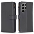 For Samsung Galaxy S24 Ultra 5G 9 Card Slots Zipper Wallet Leather Flip Phone Case(Black) - Galaxy S24 Ultra 5G Cases by PMC TechLife | Online Shopping South Africa | PMC TechLife