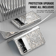 For Google Pixel Fold Mechanical Legend Integrated Electroplating All-inclusive Phone Case(Silver)
