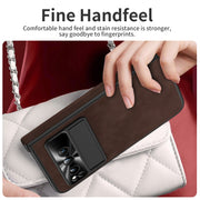 For Google Pixel Fold Integrated Napa Texture All-inclusive Phone Case with Hinge(Coffee)
