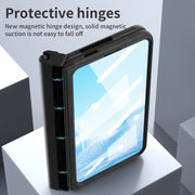 For Google Pixel Fold Integrated Napa Texture All-inclusive Phone Case with Pen Slot(Black)