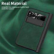 For Google Pixel Fold Integrated Napa Texture All-inclusive Phone Case with Pen Slot(Green)