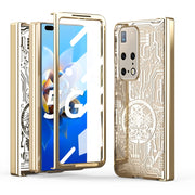 For Huawei Mate X2 Mechanical Legend Integrated Electroplating All-inclusive Phone Case(Champagne Gold)