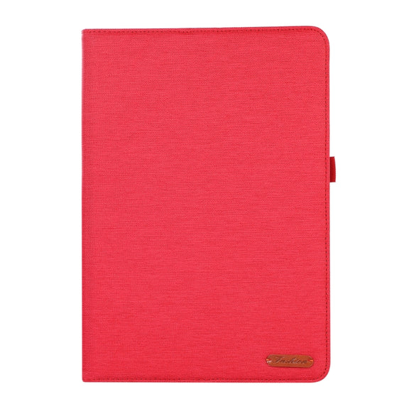 For Microsoft Surface Pro 4/5/6/7 Fabric Leather Tablet Case(Red)