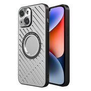 For iPhone 14 R-JUST RJ57 CD Pattern MagSafe Cooling Phone Case(Silver)