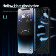 For iPhone 12 Pro Max R-JUST RJ57 CD Pattern MagSafe Cooling Phone Case(Blue)