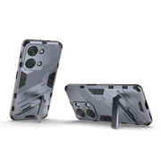 For OnePlus Ace 2V Punk Armor 2 in 1 PC + TPU Phone Case with Holder(Grey)