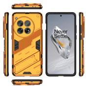 For OnePlus 12 5G Punk Armor 2 in 1 PC + TPU Phone Case with Holder(Orange)