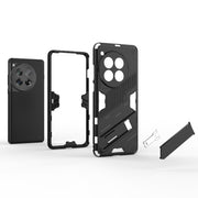 For OnePlus 12 5G Punk Armor 2 in 1 PC + TPU Phone Case with Holder(Orange)