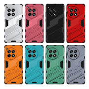 For OnePlus Ace 3 5G Punk Armor 2 in 1 PC + TPU Phone Case with Holder(Blue)