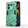 For vivo iQOO 12 5G Punk Armor 2 in 1 PC + TPU Phone Case with Holder(Green) - iQOO 12 Cases by PMC TechLife | Online Shopping South Africa | PMC TechLife
