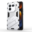 For vivo iQOO 12 5G Punk Armor 2 in 1 PC + TPU Phone Case with Holder(White) - vivo Cases by PMC TechLife | Online Shopping South Africa | PMC TechLife | Buy Now Pay Later Mobicred