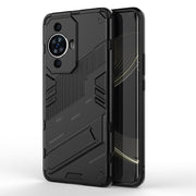 For Huawei nova 11 Pro 4G Punk Armor 2 in 1 PC + TPU Phone Case with Holder(Black)