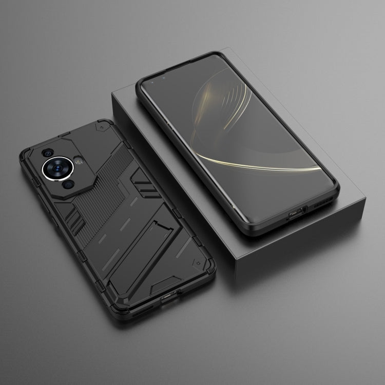For Huawei nova 11 Pro 4G Punk Armor 2 in 1 PC + TPU Phone Case with Holder(Black)