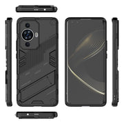 For Huawei nova 11 Pro 4G Punk Armor 2 in 1 PC + TPU Phone Case with Holder(Black)