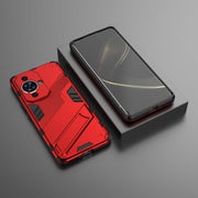 For Huawei nova 11 Pro 4G Punk Armor 2 in 1 PC + TPU Phone Case with Holder(Red)