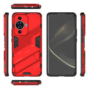 For Huawei nova 11 Pro 4G Punk Armor 2 in 1 PC + TPU Phone Case with Holder(Red)