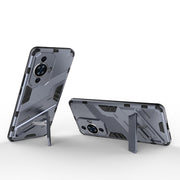 For Huawei nova 11 Pro 4G Punk Armor 2 in 1 PC + TPU Phone Case with Holder(Grey)