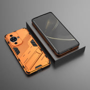 For Huawei nova 11 Pro 4G Punk Armor 2 in 1 PC + TPU Phone Case with Holder(Orange)
