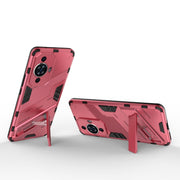 For Huawei nova 11 Pro 4G Punk Armor 2 in 1 PC + TPU Phone Case with Holder(Light Red)