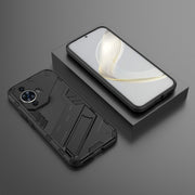 For Huawei nova 11 4G Punk Armor 2 in 1 PC + TPU Phone Case with Holder(Black)