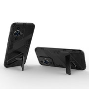 For Huawei nova 11 4G Punk Armor 2 in 1 PC + TPU Phone Case with Holder(Black)