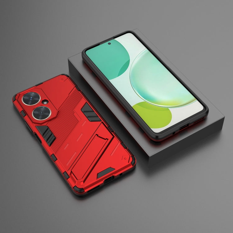 For Huawei nova 11i 4G Punk Armor 2 in 1 PC + TPU Phone Case with Holder(Red)