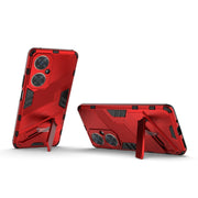 For Huawei nova 11i 4G Punk Armor 2 in 1 PC + TPU Phone Case with Holder(Red)