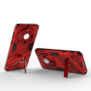For Huawei Mate 60 Pro Punk Armor 2 in 1 PC + TPU Phone Case with Holder(Red)