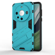 For Huawei Mate 60 Pro Punk Armor 2 in 1 PC + TPU Phone Case with Holder(Blue)