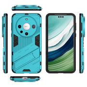 For Huawei Mate 60 Pro Punk Armor 2 in 1 PC + TPU Phone Case with Holder(Blue)