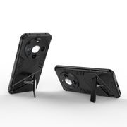 For Huawei Mate 60 Punk Armor 2 in 1 PC + TPU Phone Case with Holder(Black)