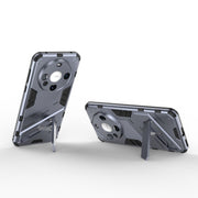For Huawei Mate 60 Punk Armor 2 in 1 PC + TPU Phone Case with Holder(Grey)