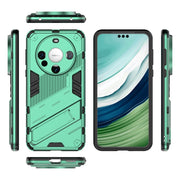For Huawei Mate 60 Punk Armor 2 in 1 PC + TPU Phone Case with Holder(Green)