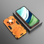For Huawei Mate 60 Punk Armor 2 in 1 PC + TPU Phone Case with Holder(Orange)