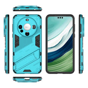 For Huawei Mate 60 Punk Armor 2 in 1 PC + TPU Phone Case with Holder(Blue)