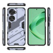 For Huawei nova 11 SE Punk Armor 2 in 1 PC + TPU Phone Case with Holder(Grey)