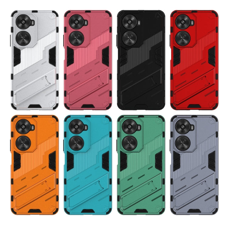 For Huawei nova 11 SE Punk Armor 2 in 1 PC + TPU Phone Case with Holder(Green)