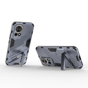 For Huawei nova 12 5G Punk Armor 2 in 1 PC + TPU Phone Case with Holder(Grey)