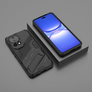 For Huawei nova 12 Pro Punk Armor 2 in 1 PC + TPU Phone Case with Holder(Black)