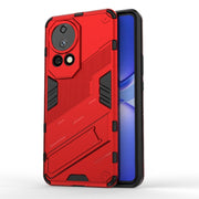 For Huawei nova 12 Pro Punk Armor 2 in 1 PC + TPU Phone Case with Holder(Red)