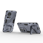 For Huawei nova 12 Pro Punk Armor 2 in 1 PC + TPU Phone Case with Holder(Grey)